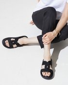 【フィットフィット/fitfit】のフラットフットベッドサンダル ブラック|ID: prp329100004573235 ipo3291000000035831678