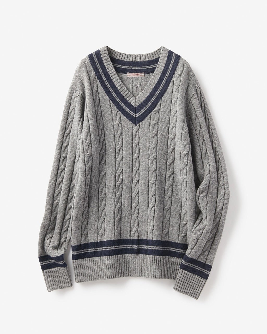 【ドゥクラッセ/DoCLASSE / MEN】のチルデンVネックセーター インテリア・キッズ・メンズ・レディースファッション・服の通販 founy(ファニー) 　ファッション　Fashion　メンズファッション　Men's Style Online　ゴルフ　Golf　ストライプ　Stripe　セーター　Sweater　メンズ　Mens　雑誌　Magazine　グレーパターン|ID: prp329100004592538 ipo3291000000032604370