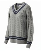 【ドゥクラッセ/DoCLASSE / MEN】のチルデンVネックセーター グレーパターン|ID: prp329100004592538 ipo3291000000035798424