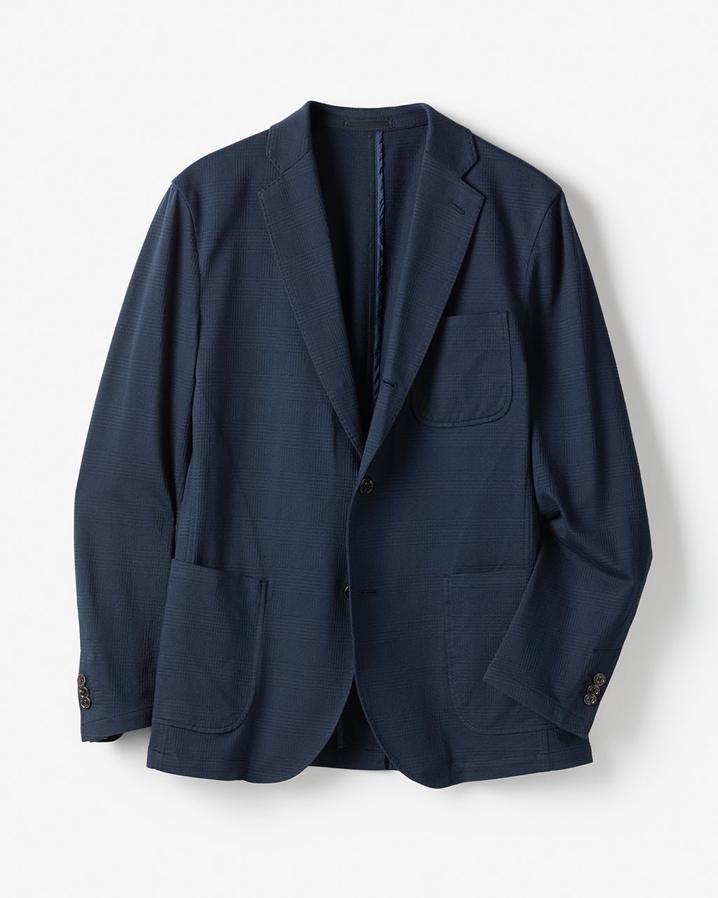 【ドゥクラッセ/DoCLASSE / MEN】のカネマサ匠ジャージ・プレミアムジャケット インテリア・キッズ・メンズ・レディースファッション・服の通販 founy(ファニー) 　ファッション　Fashion　メンズファッション　Men's Style Online　ジャケット　Jacket　ジャージ　Jersey　ストライプ　Stripe　ハンド　Hand　ベスト　Vest　ポケット　Pocket　メンズ　Mens　NEW・新作・新着・新入荷　New Arrivals　ネイビーチェック|ID: prp329100004593673 ipo3291000000032619897