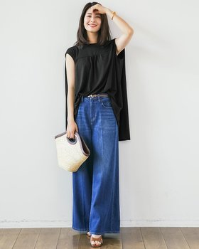 【ドゥクラッセ/DoCLASSE】 UVスラブ・バックフレアロングトップス人気、トレンドファッション・服の通販 founy(ファニー) ファッション Fashion レディースファッション Ladies' Fashion Online トップス・カットソー Tops/Tshirt NEW・新作・新着・新入荷 New Arrivals スリーブ Sleeve チュニック Tunic フレア Flare フレンチ French |ID:prp329100004593675