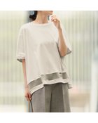 【ドゥクラッセ/DoCLASSE】のスーピマT・メッシュデザイン 人気、トレンドファッション・服の通販 founy(ファニー) ファッション Fashion レディースファッション Fashion for Women トップス・カットソー Cut & Sew Tops シャツ・ブラウス・オフィスカジュアル Elegant Blouses & Button-Ups ロングTシャツ・Tシャツ Longline T-Shirts & Tees カットソー・ベーシックTシャツ Cut-and-Sewn Tops / Stretch Tees & Basics 新作・新入荷 New Arrivals / New In カットソー Cut and Sewn Top シルク Silk, 100% Silk シンプル Simple, Minimal スーピマ Supima, Premium Cotton プレミアム Premium, High-End ポンチョ Poncho, Cape Style メッシュ Mesh, Net Fabric ワンポイント One Point, Statement Accent thumbnail ライトグレー|ID: prp329100004600855 ipo3291000000032711010