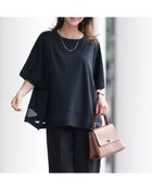 【ドゥクラッセ/DoCLASSE】のスーピマT・メッシュデザイン 人気、トレンドファッション・服の通販 founy(ファニー) ファッション Fashion レディースファッション Fashion for Women トップス・カットソー Cut & Sew Tops シャツ・ブラウス・オフィスカジュアル Elegant Blouses & Button-Ups ロングTシャツ・Tシャツ Longline T-Shirts & Tees カットソー・ベーシックTシャツ Cut-and-Sewn Tops / Stretch Tees & Basics 新作・新入荷 New Arrivals / New In カットソー Cut and Sewn Top シルク Silk, 100% Silk シンプル Simple, Minimal スーピマ Supima, Premium Cotton プレミアム Premium, High-End ポンチョ Poncho, Cape Style メッシュ Mesh, Net Fabric ワンポイント One Point, Statement Accent thumbnail ミッドナイトブルー|ID: prp329100004600855 ipo3291000000032711012