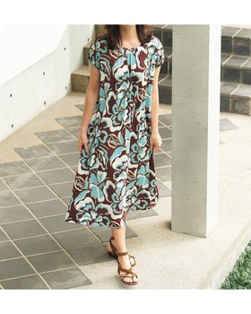 【ドゥクラッセ/DoCLASSE】のUVスラブ・ギャザーワンピース柄/普通丈 人気、トレンドファッション・服の通販 founy(ファニー) ファッション Fashion レディースファッション Fashion for Women ワンピース Dresses エレガント 上品 Elegant カットソー Cut and Sewn Top ギャザー Gathered, Ruffled フレンチ French, French Style 無地 Plain, Solid Color 新作・新入荷 New Arrivals / New In 夏 Summer 旅行 Travel ビジネス 仕事 通勤 Business / Work / Commuting |ID:prp329100004600857
