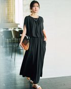 【ドゥクラッセ/DoCLASSE】のUVスラブ・ブラウジングワンピース/長め丈135㎝ ブラック|ID:prp329100004600861