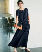 【ドゥクラッセ/DoCLASSE】のUVスラブ・ブラウジングワンピース/長め丈135㎝ ネイビー|ID:prp329100004600861