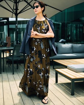 【ドゥクラッセ/DoCLASSE】のUVスラブ・アメスリワンピース 人気、トレンドファッション・服の通販 founy(ファニー) ファッション Fashion レディースファッション Fashion for Women ワンピース Dresses 新作・新入荷 New Arrivals / New In アメリカン American Style エレガント 上品 Elegant カットソー Cut and Sewn Top ギャザー Gathered, Ruffled スリーブ Sleeve, Long Sleeve / Short Sleeve ドレス Dress, One-Piece ドレープ Drape, Draping Fabric ポケット Pocket, Pocket Detail リゾート Resort, Vacation Style ロング Long, Long-Length 旅行 Travel |ID:prp329100004600862