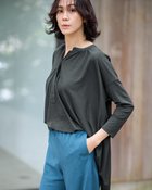 【ドゥクラッセ/DoCLASSE】のUVスラブ・フレアロングブラウス 人気、トレンドファッション・服の通販 founy(ファニー) ファッション Fashion レディースファッション Fashion for Women トップス・カットソー Cut & Sew Tops シャツ・ブラウス・オフィスカジュアル Elegant Blouses & Button-Ups エレガント 上品 Elegant スキッパー Skipper, Open Collar チュニック Tunic, Long Top ドレープ Drape, Draping Fabric 人気 Popular, Best Seller 旅行 Travel thumbnail カーキグレー|ID: prp329100004600864 ipo3291000000035894579