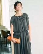 【ドゥクラッセ/DoCLASSE】のUVスラブ・ブラウジングワンピース/普通丈120㎝ 人気、トレンドファッション・服の通販 founy(ファニー) ファッション Fashion レディースファッション Fashion for Women ワンピース Dresses カットソー Cut and Sewn Top スリット Slit, Slit Detail ドレープ Drape, Draping Fabric フレンチ French, French Style 人気 Popular, Best Seller 旅行 Travel thumbnail カーキグレー|ID: prp329100004600865 ipo3291000000035894590