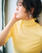 【ドゥクラッセ/DoCLASSE】のコットンガーゼ・メロウハイネック/5分袖 イエロー|ID: prp329100004600870 ipo3291000000032711081