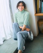 【ドゥクラッセ/DoCLASSE】のコットンガーゼ・メロウハイネック/5分袖 ライトブルー|ID: prp329100004600870 ipo3291000000032711088