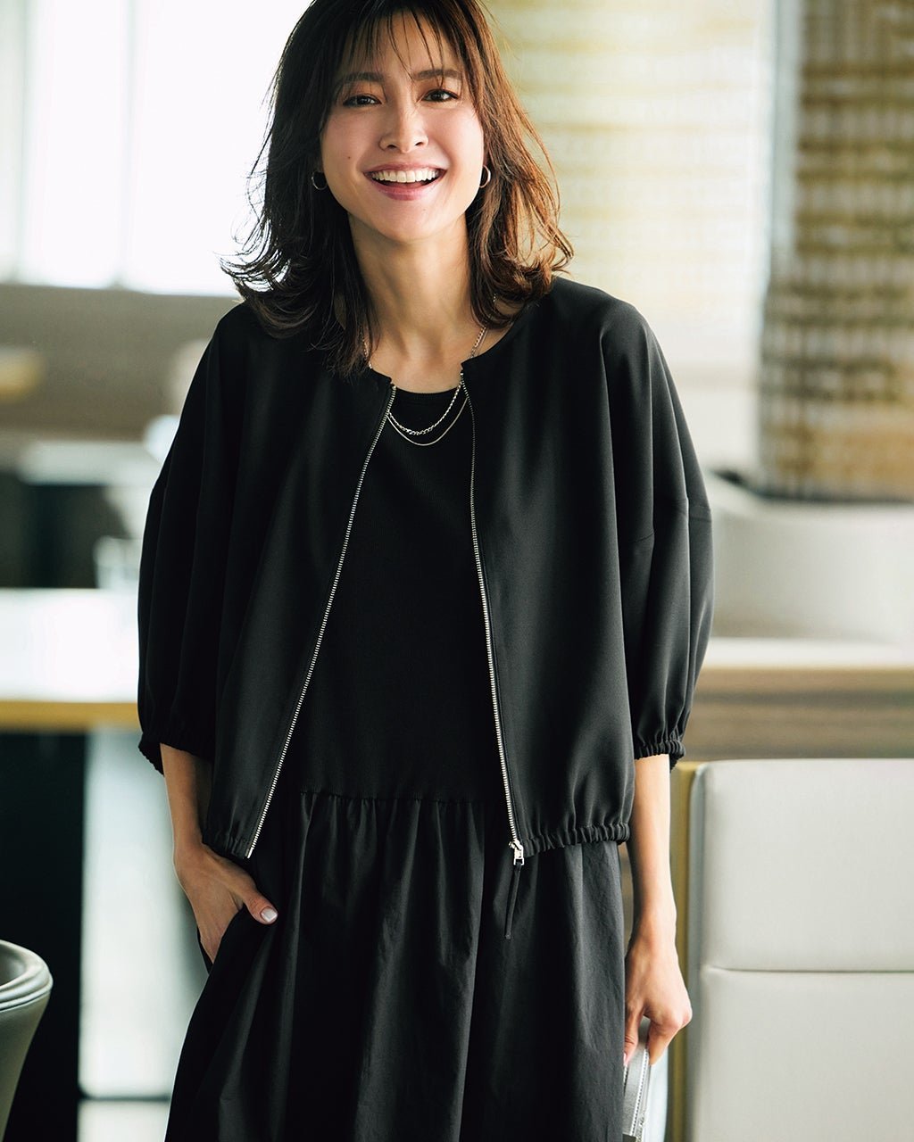 【ドゥクラッセ/DoCLASSE】のシアーツイル・ギャザーブルゾン 人気、トレンドファッション・服の通販 founy(ファニー) 　ファッション　Fashion　レディースファッション　Fashion for Women　アウター　Coat / Outerwear Collection　レディースジャケット・軽アウター　Jackets　ブルゾンジャケット・スポーティアウター　Blouson Jackets　新作・新入荷　New Arrivals / New In　ギャザー　Gathered, Ruffled　シアー　Sheer, See-Through　シンプル　Simple, Minimal　ジャケット　Jacket, Outerwear　ツイル　Twist, Twisted Detail　フェミニン　Feminine, Girly　エレガント 上品　Elegant　夏　Summer　洗える　Machine Washable　 other-1|ID: prp329100004600871 ipo3291000000032711091