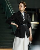 【ドゥクラッセ/DoCLASSE】のリネンタッチ・テーラードジャケット 人気、トレンドファッション・服の通販 founy(ファニー) ファッション Fashion レディースファッション Fashion for Women アウター Coat / Outerwear Collection レディースジャケット・軽アウター Jackets テーラードジャケット / 通勤・きれいめスタイル Tailored Jackets & Blazers 新作・新入荷 New Arrivals / New In シンプル Simple, Minimal ジャケット Jacket, Outerwear ツイル Twist, Twisted Detail フォルム Silhouette, Form ボックス Boxy, Box Shape リネン Linen, Linen Fabric 夏 Summer 洗える Machine Washable ビジネス 仕事 通勤 Business / Work / Commuting thumbnail ブラック|ID: prp329100004600872 ipo3291000000032711097