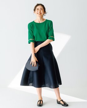 【ドゥクラッセ/DoCLASSE】 強撚ドライニット・袖シアープルオーバー人気、トレンドファッション・服の通販 founy(ファニー) ファッション Fashion レディースファッション Fashion for Women トップス・カットソー Cut & Sew Tops ニット Knit Tops & Sweaters カジュアルプルオーバー・ニットトップス Pullovers & Knit Tops / Casual Pullovers 新作・新入荷 New Arrivals / New In カットソー Cut and Sewn Top サマー Summer, Summer Style シアー Sheer, See-Through フォルム Silhouette, Form エレガント 上品 Elegant 半袖 Short Sleeve, Half Sleeve 夏 Summer |ID:prp329100004600873