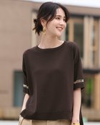 【ドゥクラッセ/DoCLASSE】の強撚ドライニット・袖シアープルオーバー 人気、トレンドファッション・服の通販 founy(ファニー) ファッション Fashion レディースファッション Fashion for Women トップス・カットソー Cut & Sew Tops ニット Knit Tops & Sweaters カジュアルプルオーバー・ニットトップス Pullovers & Knit Tops / Casual Pullovers 新作・新入荷 New Arrivals / New In カットソー Cut and Sewn Top サマー Summer, Summer Style シアー Sheer, See-Through フォルム Silhouette, Form エレガント 上品 Elegant 半袖 Short Sleeve, Half Sleeve 夏 Summer thumbnail ブラウン|ID: prp329100004600873 ipo3291000000032711105
