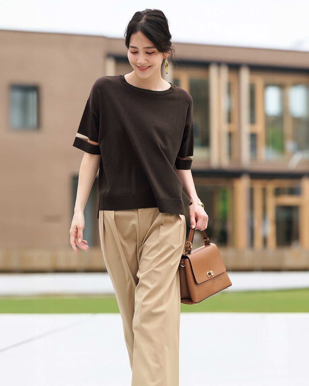 【ドゥクラッセ/DoCLASSE】の強撚ドライニット・袖シアープルオーバー 人気、トレンドファッション・服の通販 founy(ファニー) 　ファッション　Fashion　レディースファッション　Fashion for Women　トップス・カットソー　Cut & Sew Tops　ニット　Knit Tops & Sweaters　カジュアルプルオーバー・ニットトップス　Pullovers & Knit Tops / Casual Pullovers　カットソー　Cut and Sewn Top　サマー　Summer, Summer Style　シアー　Sheer, See-Through　セーター　Sweater, Knitwear　フォルム　Silhouette, Form　エレガント 上品　Elegant　人気　Popular, Best Seller　半袖　Short Sleeve, Half Sleeve　夏　Summer　 other-1|ID: prp329100004600873 ipo3291000000034134790