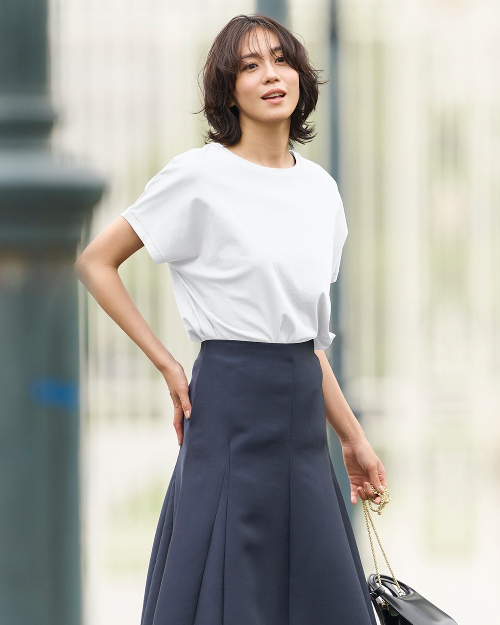 【ドゥクラッセ/DoCLASSE】のスーピマT・フレンチスリーブ インテリア・キッズ・メンズ・レディースファッション・服の通販 founy(ファニー) 　ファッション　Fashion　レディースファッション　Fashion for Women　トップス・カットソー　Cut & Sew Tops　シャツ・ブラウス・オフィスカジュアル　Elegant Blouses & Button-Ups　ロングTシャツ・Tシャツ　Longline T-Shirts & Tees　カットソー・ベーシックTシャツ　Cut-and-Sewn Tops / Stretch Tees & Basics　インナー　Innerwear　カットソー　Cut and Sewn Top　シルク　Silk, 100% Silk　シンプル　Simple, Minimal　ジャケット　Jacket, Outerwear　スリーブ　Sleeve, Long Sleeve / Short Sleeve　スーピマ　Supima, Premium Cotton　デニム　Denim, Jeans Material　定番　Standard, Basic Item　なめらか　Smooth, Silky Texture　パール　Pearl, Pearl Accent　フォルム　Silhouette, Form　フレンチ　French, French Style　プレミアム　Premium, High-End　ベーシック　Basic, Essential　半袖　Short Sleeve, Half Sleeve　新作・新入荷　New Arrivals / New In　おすすめ　Recommended / Our Picks　ビジネス 仕事 通勤　Business / Work / Commuting　ホワイト|ID: prp329100004600877 ipo3291000000032711124