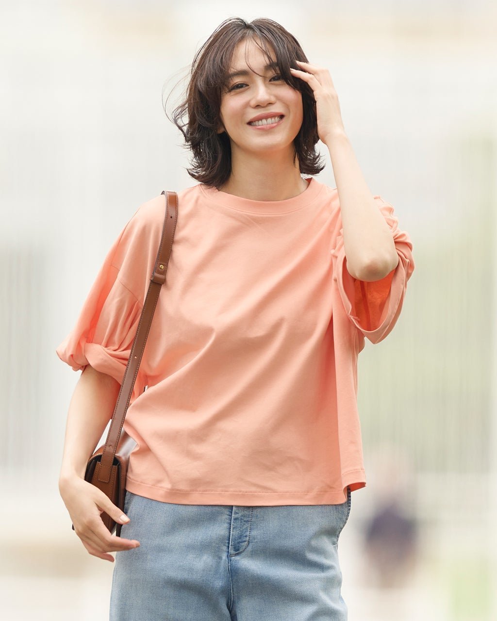 【ドゥクラッセ/DoCLASSE】のスーピマT・ツイストギャザースリーブ インテリア・キッズ・メンズ・レディースファッション・服の通販 founy(ファニー) 　ファッション　Fashion　レディースファッション　Fashion for Women　トップス・カットソー　Cut & Sew Tops　シャツ・ブラウス・オフィスカジュアル　Elegant Blouses & Button-Ups　ロングTシャツ・Tシャツ　Longline T-Shirts & Tees　カットソー・ベーシックTシャツ　Cut-and-Sewn Tops / Stretch Tees & Basics　インナー　Innerwear　カットソー　Cut and Sewn Top　シルク　Silk, 100% Silk　シンプル　Simple, Minimal　ジャケット　Jacket, Outerwear　スリーブ　Sleeve, Long Sleeve / Short Sleeve　スーピマ　Supima, Premium Cotton　ツイスト　Tweed, Tweed Fabric　デニム　Denim, Jeans Material　定番　Standard, Basic Item　なめらか　Smooth, Silky Texture　パール　Pearl, Pearl Accent　フェミニン　Feminine, Girly　プレミアム　Premium, High-End　ベーシック　Basic, Essential　ボトム　Bottoms, Lower Wear　半袖　Short Sleeve, Half Sleeve　新作・新入荷　New Arrivals / New In　おすすめ　Recommended / Our Picks　ビジネス 仕事 通勤　Business / Work / Commuting　ライトコーラル|ID: prp329100004600878 ipo3291000000032711134