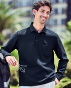 【ドゥクラッセ/DoCLASSE / MEN】の高性能アクティブ軽快ポロ 長袖 ネイビー|ID: prp329100004600879 ipo3291000000032711139