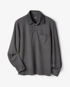 【ドゥクラッセ/DoCLASSE / MEN】の高性能アクティブ軽快ポロ 長袖 チャコール|ID: prp329100004600879 ipo3291000000032711141