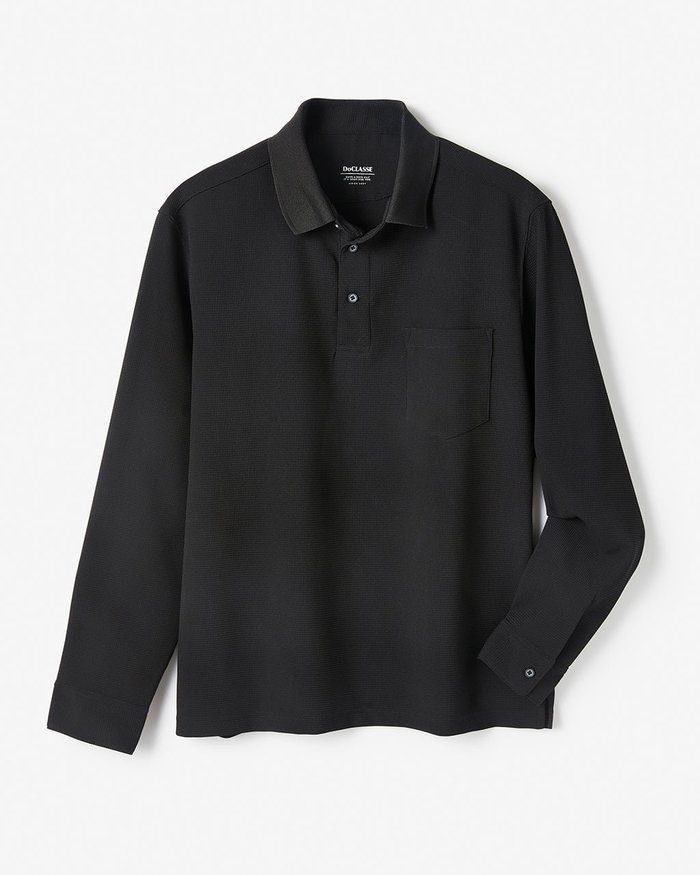 【ドゥクラッセ/DoCLASSE / MEN】の高性能アクティブ軽快ポロ 長袖 インテリア・キッズ・メンズ・レディースファッション・服の通販 founy(ファニー) https://founy.com/ ファッション Fashion メンズファッション Fashion for Men トップス・カットソー Cut & Sew Tops メンズシャツ Shirts ポロシャツ / きれいめカジュアルスタイル Polo Shirts 新作・新入荷 New Arrivals / New In カフス Cuff Design クール Cool, Chic ジャケット Jacket, Outerwear ポケット Pocket, Pocket Detail ポロシャツ Polo Shirt, Collared Tee メンズ Men's, Menswear エレガント 上品 Elegant 半袖 Short Sleeve, Half Sleeve 夏 Summer 長袖 Long Sleeve, Full Sleeve |ID: prp329100004600879 ipo3291000000032711142