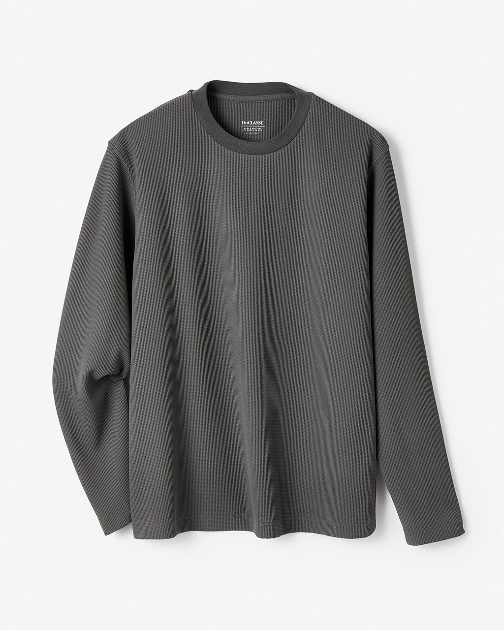 【ドゥクラッセ/DoCLASSE / MEN】の高性能アクティブ軽快Tシャツ 長袖 インテリア・キッズ・メンズ・レディースファッション・服の通販 founy(ファニー) 　ファッション　Fashion　メンズファッション　Fashion for Men　トップス・カットソー　Cut & Sew Tops　メンズシャツ　Shirts　ポロシャツ / きれいめカジュアルスタイル　Polo Shirts　新作・新入荷　New Arrivals / New In　インナー　Innerwear　クール　Cool, Chic　ジャケット　Jacket, Outerwear　メンズ　Men's, Menswear　夏　Summer　長袖　Long Sleeve, Full Sleeve　チャコール|ID: prp329100004600882 ipo3291000000032711154