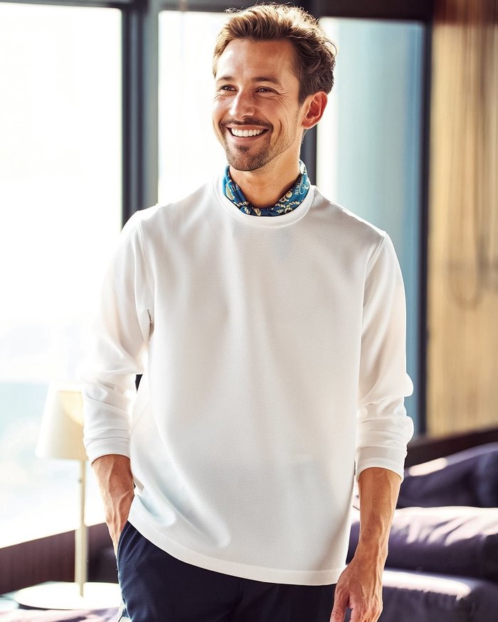 【ドゥクラッセ/DoCLASSE / MEN】の高性能アクティブ軽快Tシャツ 長袖 インテリア・キッズ・メンズ・レディースファッション・服の通販 founy(ファニー) https://founy.com/ ファッション Fashion メンズファッション Fashion for Men トップス・カットソー Cut & Sew Tops メンズシャツ Shirts ポロシャツ / きれいめカジュアルスタイル Polo Shirts インナー Innerwear ジャケット Jacket, Outerwear メンズ Men's, Menswear 夏 Summer 長袖 Long Sleeve, Full Sleeve |ID: prp329100004600882 ipo3291000000035894636