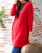 【ドゥクラッセ/DoCLASSE】のイタリア糸・カシミヤ混Vネックチュニック 人気、トレンドファッション・服の通販 founy(ファニー) ファッション Fashion レディースファッション Fashion for Women トップス・カットソー Cut & Sew Tops ニット Knit Tops & Sweaters Vネックトップス V-Neck Tops / V-Cut Neckline Shirts イタリア Italy サマー Summer, Summer Style チュニック Tunic, Long Top ドロップ Drop Shoulder, Dropped Style ビッグ Big, Oversized A/W・秋冬 Autumn/Winter thumbnail レッド|ID: prp329100004626578 ipo3291000000033247835