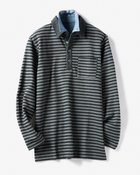 【ドゥクラッセ/DoCLASSE / MEN】のボーダーWフェイス・ダブルカラー ブラック|ID: prp329100004626584 ipo3291000000033247881