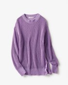 【ドゥクラッセ/DoCLASSE】のミックスコットン・エアリークルーネック 人気、トレンドファッション・服の通販 founy(ファニー) ファッション Fashion レディースファッション Fashion for Women トップス・カットソー Cut & Sew Tops ニット Knit Tops & Sweaters サマー Summer, Summer Style スリット Slit, Slit Detail thumbnail ラベンダー|ID: prp329100004627817 ipo3291000000033345169