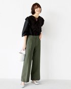 【ドゥクラッセ/DoCLASSE】のダブルポケット・セミワイドパンツ 人気、トレンドファッション・服の通販 founy(ファニー) ファッション Fashion レディースファッション Fashion for Women パンツ Pants & Trousers ストレッチ Stretch, Stretchy Fabric センター Center, Center Line フロント Front, Front Design ポケット Pocket, Pocket Detail ワイド Wide, Wide Fit thumbnail カーキ|ID: prp329100004627822 ipo3291000000033264184