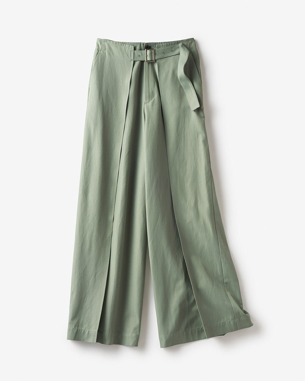 【ドゥクラッセ/DoCLASSE】のコットンギャバジン・レイヤードパンツ インテリア・キッズ・メンズ・レディースファッション・服の通販 founy(ファニー) 　ファッション　Fashion　レディースファッション　Fashion for Women　パンツ　Pants & Trousers　スタイリッシュ　Stylish, Fashionable　ワイド　Wide, Wide Fit　オリーブ|ID: prp329100004627825 ipo3291000000033264192