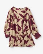 【ドゥクラッセ/DoCLASSE】のジョーゼット・フォルムブラウス 人気、トレンドファッション・服の通販 founy(ファニー) ファッション Fashion レディースファッション Fashion for Women トップス・カットソー Cut & Sew Tops シャツ・ブラウス・オフィスカジュアル Elegant Blouses & Button-Ups 新作・新入荷 New Arrivals / New In なめらか Smooth, Silky Texture カフス Cuff Design ジョーゼット Georgette, Semi-Sheer Fabric スタイリッシュ Stylish, Fashionable フォルム Silhouette, Form ラウンド Round, Round Neck thumbnail リーフ|ID: prp329100004631765 ipo3291000000033332214