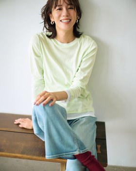 【ドゥクラッセ/DoCLASSE】のコットンガーゼ・配色クルーネック/長袖 人気、トレンドファッション・服の通販 founy(ファニー) ファッション Fashion レディースファッション Fashion for Women トップス・カットソー Cut & Sew Tops シャツ・ブラウス・オフィスカジュアル Elegant Blouses & Button-Ups ロングTシャツ・Tシャツ Longline T-Shirts & Tees カットソー・ベーシックTシャツ Cut-and-Sewn Tops / Stretch Tees & Basics カットソー Cut and Sewn Top 長袖 Long Sleeve, Full Sleeve |ID:prp329100004632982
