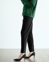 【ドゥクラッセ/DoCLASSE】のウールライク・ドロストテーパード 人気、トレンドファッション・服の通販 founy(ファニー) ファッション Fashion レディースファッション Fashion for Women パンツ Pants & Trousers ストレッチ Stretch, Stretchy Fabric ミックス Mix, Mixed Style リラックス Relax, Relaxed Fit |ID:prp329100004635490