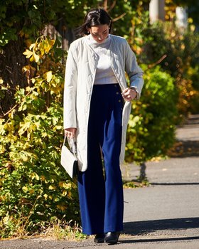 【ドゥクラッセ/DoCLASSE】 ウールライク・ボタンタックワイド人気、トレンドファッション・服の通販 founy(ファニー) ファッション Fashion レディースファッション Fashion for Women パンツ Pants & Trousers 洗える Machine Washable |ID:prp329100004635491