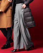 【ドゥクラッセ/DoCLASSE】のウールライク・ボタンタックワイド 人気、トレンドファッション・服の通販 founy(ファニー) ファッション Fashion レディースファッション Fashion for Women パンツ Pants & Trousers 洗える Machine Washable thumbnail ブラックパターン|ID: prp329100004635491 ipo3291000000033385442