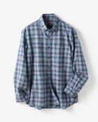 【ドゥクラッセ/DoCLASSE / MEN】のオータムカラー・サッカーシャツ ブルーチェック|ID: prp329100004638380 ipo3291000000033430731