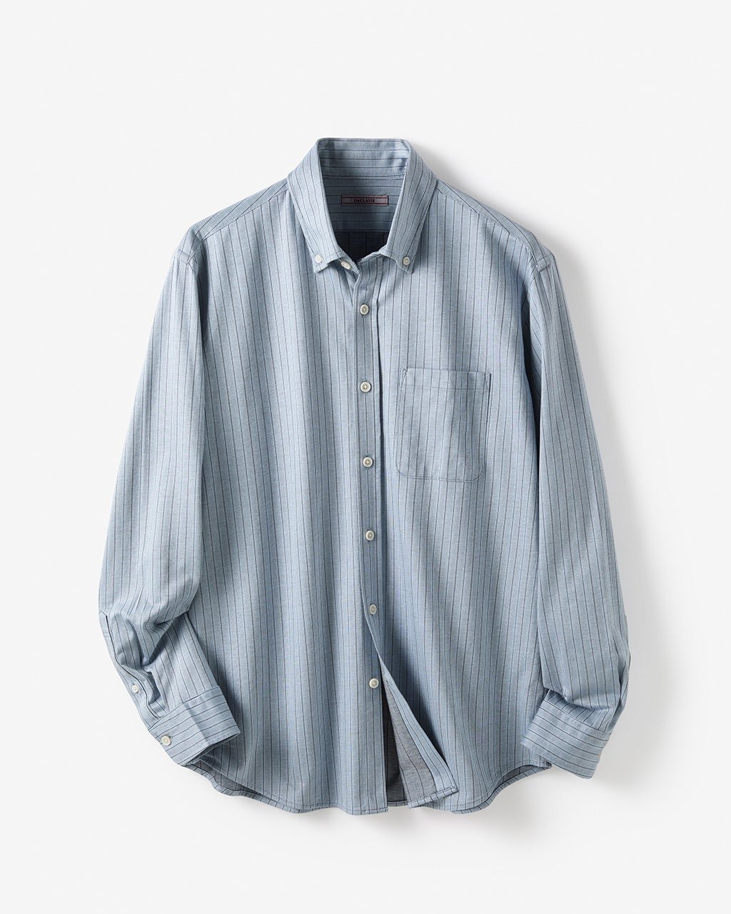 【ドゥクラッセ/DoCLASSE / MEN】の360&deg;快適ジャージドレスシャツ インテリア・キッズ・メンズ・レディースファッション・服の通販 founy(ファニー) 　ファッション　Fashion　メンズファッション　Fashion for Men　新作・新入荷　New Arrivals / New In　ウォッシャブル　Machine Washable　ストライプ　Stripe, Striped Pattern　ストレッチ　Stretch, Stretchy Fabric　プリント　Print, Printed Pattern　メンズ　Men's, Menswear　インクブルーストライプ|ID: prp329100004638381 ipo3291000000033430742