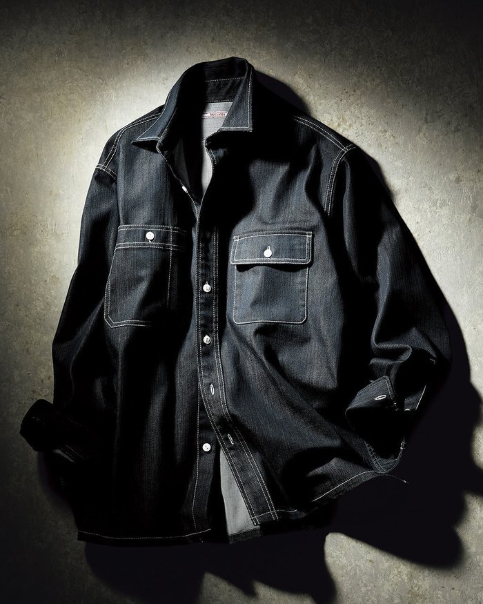 【ドゥクラッセ/DoCLASSE / MEN】の色落ち解消デニム風柔らかシャツ インテリア・キッズ・メンズ・レディースファッション・服の通販 founy(ファニー) https://founy.com/ ファッション Fashion メンズファッション Fashion for Men デニム Denim, Jeans Material ポケット Pocket, Pocket Detail メンズ Men's, Menswear |ID: prp329100004638384 ipo3291000000033919505