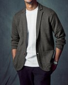 【ドゥクラッセ/DoCLASSE / MEN】の着心地ライトニット万能ジャケット 杢チャコール|ID: prp329100004638386 ipo3291000000033430779