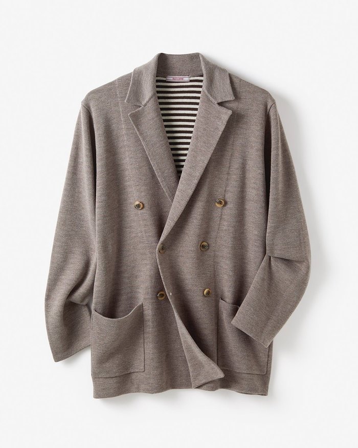 【ドゥクラッセ/DoCLASSE / MEN】の着心地ライトニット万能ジャケット/ダブル インテリア・キッズ・メンズ・レディースファッション・服の通販 founy(ファニー) https://founy.com/ ファッション Fashion メンズファッション Fashion for Men 新作・新入荷 New Arrivals / New In カーディガン Cardigan, Knitwear ジャケット Jacket, Outerwear スラックス Slacks, Dress Pants ダブル Double, Double-Breasted ビジネス 仕事 通勤 Business / Work / Commuting ベスト Vest, Waistcoat ボーダー Border, Stripe メンズ Men's, Menswear 人気 Popular, Best Seller 無地 Plain, Solid Color |ID: prp329100004638387 ipo3291000000033430782