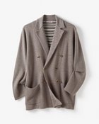 【ドゥクラッセ/DoCLASSE / MEN】の着心地ライトニット万能ジャケット/ダブル グレージュ|ID: prp329100004638387 ipo3291000000033430783