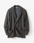 【ドゥクラッセ/DoCLASSE / MEN】の着心地ライトニット万能ジャケット/ダブル 杢チャコール|ID: prp329100004638387 ipo3291000000033430784