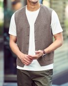 【ドゥクラッセ/DoCLASSE / MEN】の着心地ライトニットジレ グレージュ|ID: prp329100004638388 ipo3291000000033430794