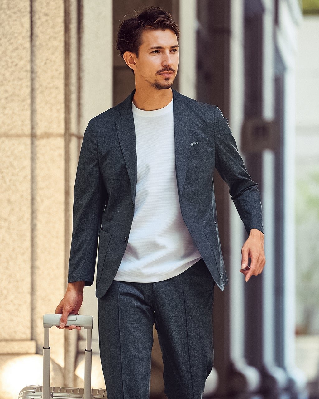 【ドゥクラッセ/DoCLASSE / MEN】の動ける風通るトラベラージャケット(収納袋付き) インテリア・キッズ・メンズ・レディースファッション・服の通販 founy(ファニー) 　ファッション　Fashion　メンズファッション　Fashion for Men　新作・新入荷　New Arrivals / New In　ジャケット　Jacket, Outerwear　セットアップ　Set-Up, Coordinated Outfit　ベスト　Vest, Waistcoat　ポケット　Pocket, Pocket Detail　メッシュ　Mesh, Net Fabric　メンズ　Men's, Menswear　旅行　Travel　軽量　Lightweight, Ultra Light　ネイビー|ID: prp329100004638389 ipo3291000000033430800