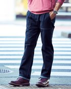 【ドゥクラッセ/DoCLASSE / MEN】の色落ち解消デニム風柔らかペインターパンツ ミディアムインディゴ|ID: prp329100004638391 ipo3291000000033430810