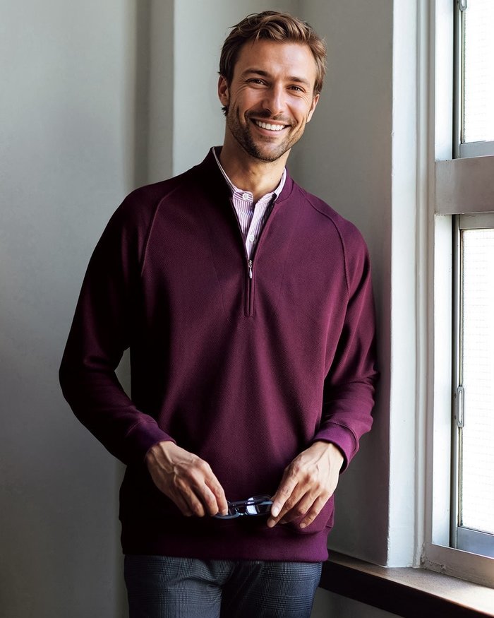 【ドゥクラッセ/DoCLASSE / MEN】の重ね着シャツ風ハーフジップ インテリア・キッズ・メンズ・レディースファッション・服の通販 founy(ファニー) https://founy.com/ ファッション Fashion メンズファッション Fashion for Men トップス・カットソー Cut & Sew Tops メンズシャツ Shirts ポロシャツ / きれいめカジュアルスタイル Polo Shirts ストライプ Stripe, Striped Pattern スリーブ Sleeve, Long Sleeve / Short Sleeve ポケット Pocket, Pocket Detail メンズ Men's, Menswear ロンドン London Style, British Inspired 鹿の子 Piqué, Kanoko Fabric |ID: prp329100004638392 ipo3291000000034070836