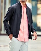 【ドゥクラッセ/DoCLASSE / MEN】のすっきりスタンドカラー柔らかカーディガン ダークネイビー|ID: prp329100004638394 ipo3291000000033430835