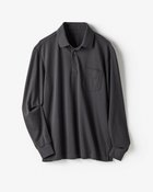 【ドゥクラッセ/DoCLASSE / MEN】のエクストラクリーン鹿の子ポロ 長袖 チャコール|ID: prp329100004638395 ipo3291000000033430846
